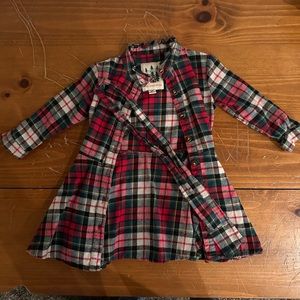 Kiel James Patrick “home for the holidays” flannel dress